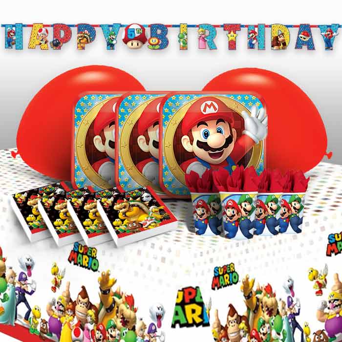 Super Mario Party Pack with Decorations | Party Save Smile