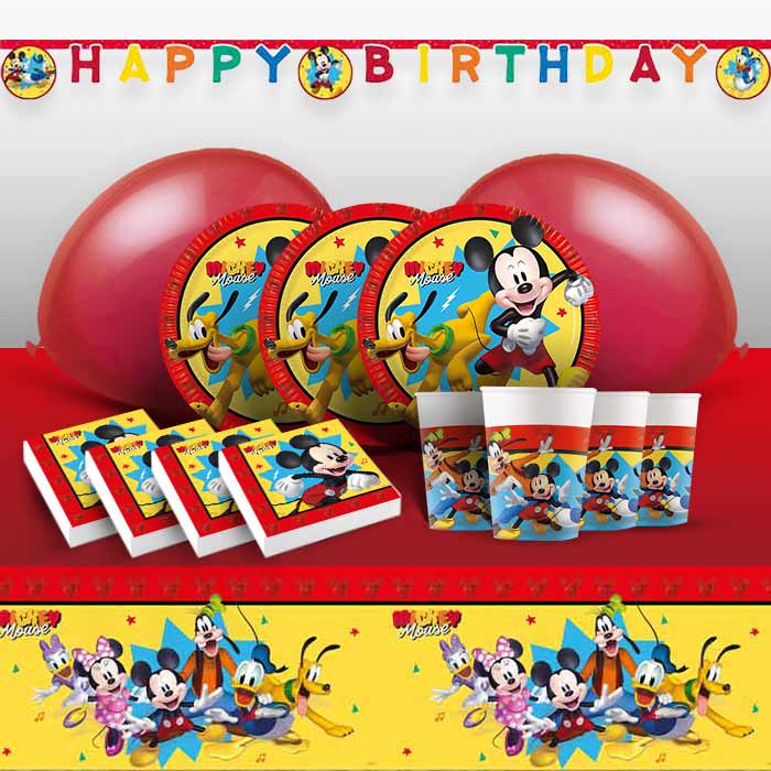 Mickey Mouse Party Supplies, Decorations, Banners, Balloons and Party Bags