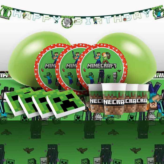 Minecraft Party Pack with Decorations | Party Save Smile