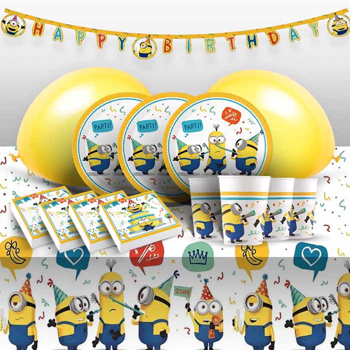 Minions Party Packs with Decorations