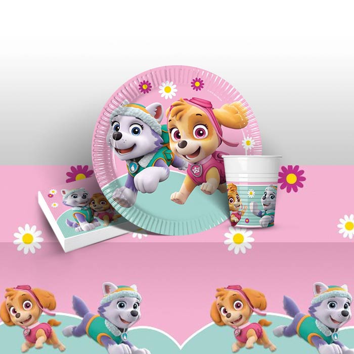 Skye & Everest Paw Patrol Party Pack: Tableware Party Kit | Party Save Smile