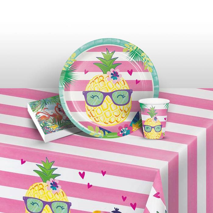 Pineapple & Friends Party Pack: Tableware Party Kit | Party Save Smile