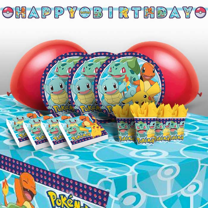 Pokemon Party Pack: Kit with Decorations | Party Save Smile