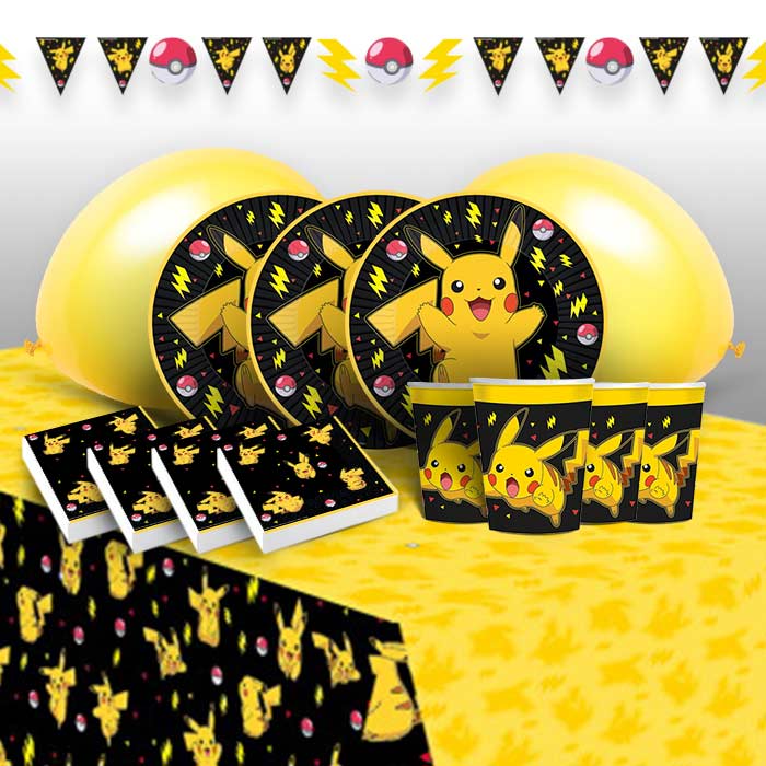 Pokemon Pikachu Party Pack with Decorations | Party Save Smile