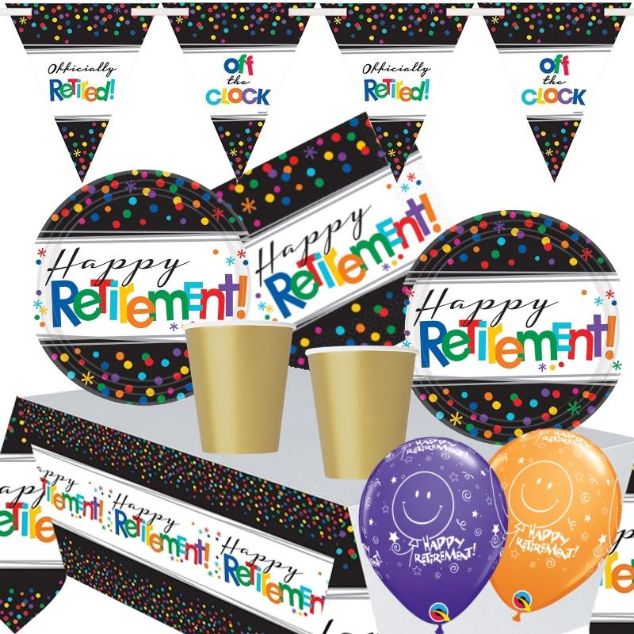 Happy Retirement Party Pack with Decorations | Party Save Smile