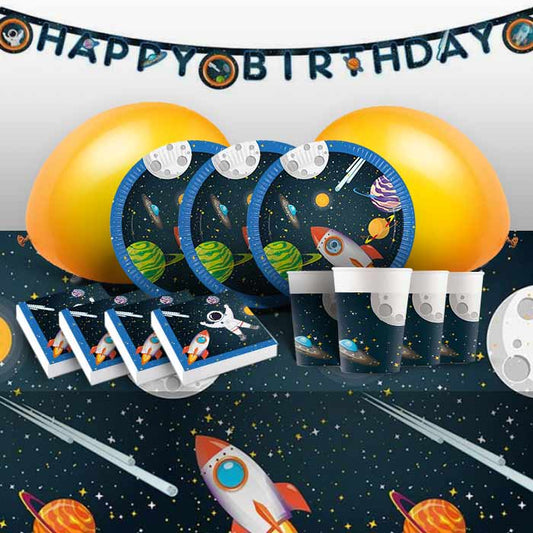 Space Themed Party Pack with Decorations | Party Save Smile