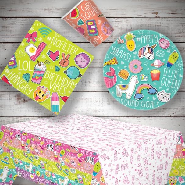 Selfie Celebration Party Pack: Tableware Party Kit | Party Save Smile