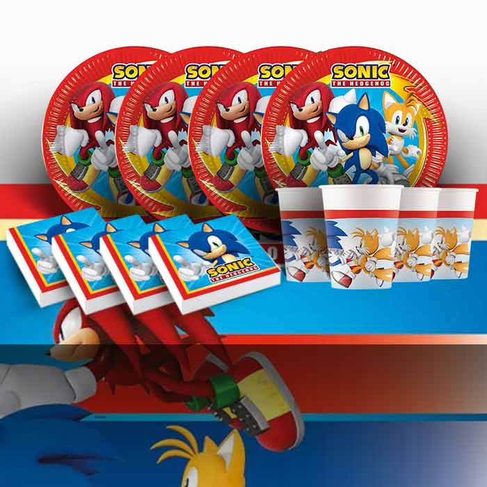 Sonic the HedgehogTableware Party Pack: Tableware Kit | Party Save Smile