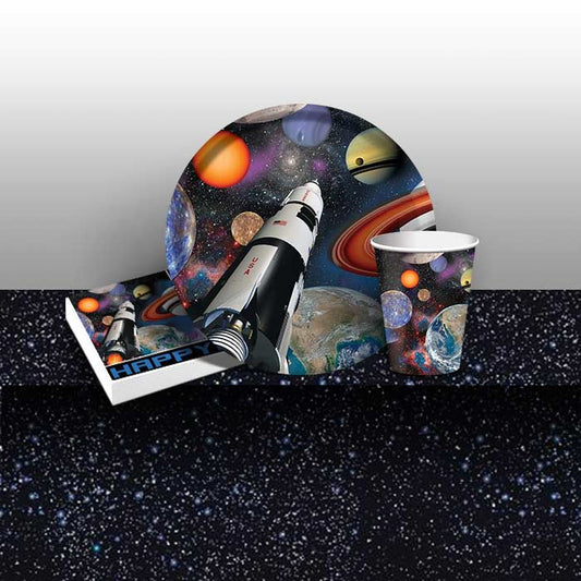 Space Party Plates and Napkins Party Pack | Party Save Smile