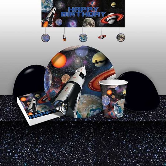 Space Birthday Party Pack with Decor and Balloons | Party Save Smile