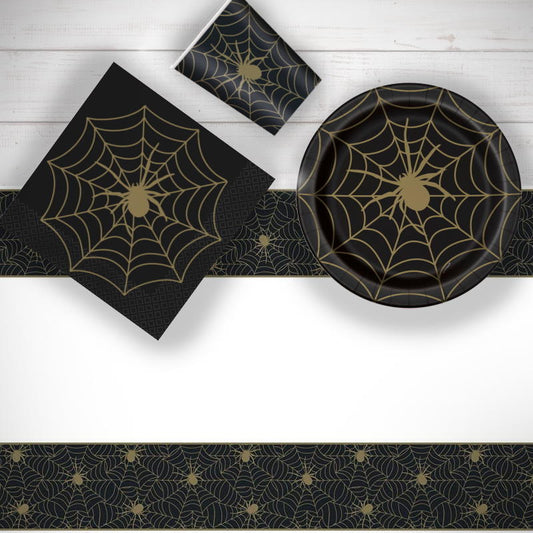 Spider Web Halloween Party Pack: Tableware Party Kit | Party Save Smile