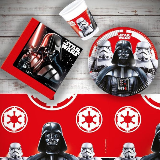 Star Wars Tableware Party Pack Darth Vader and Storm Trooper | Party Save Smile