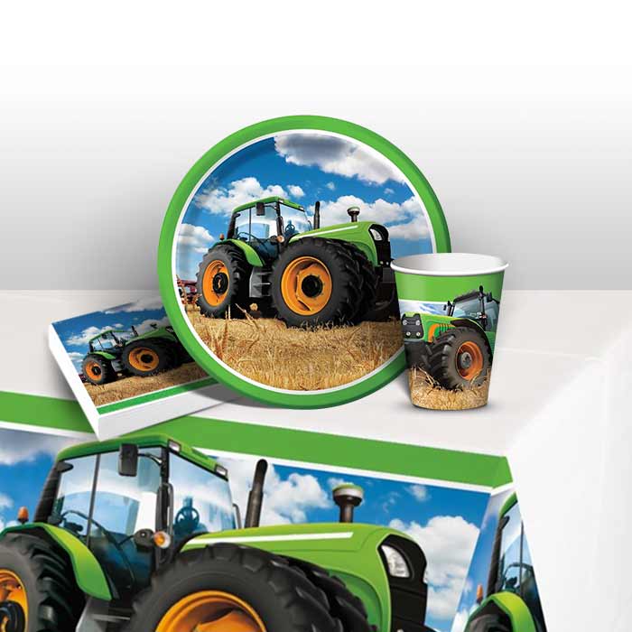 Tractor Plates and Napkins Tableware Pack | Party Save Smile