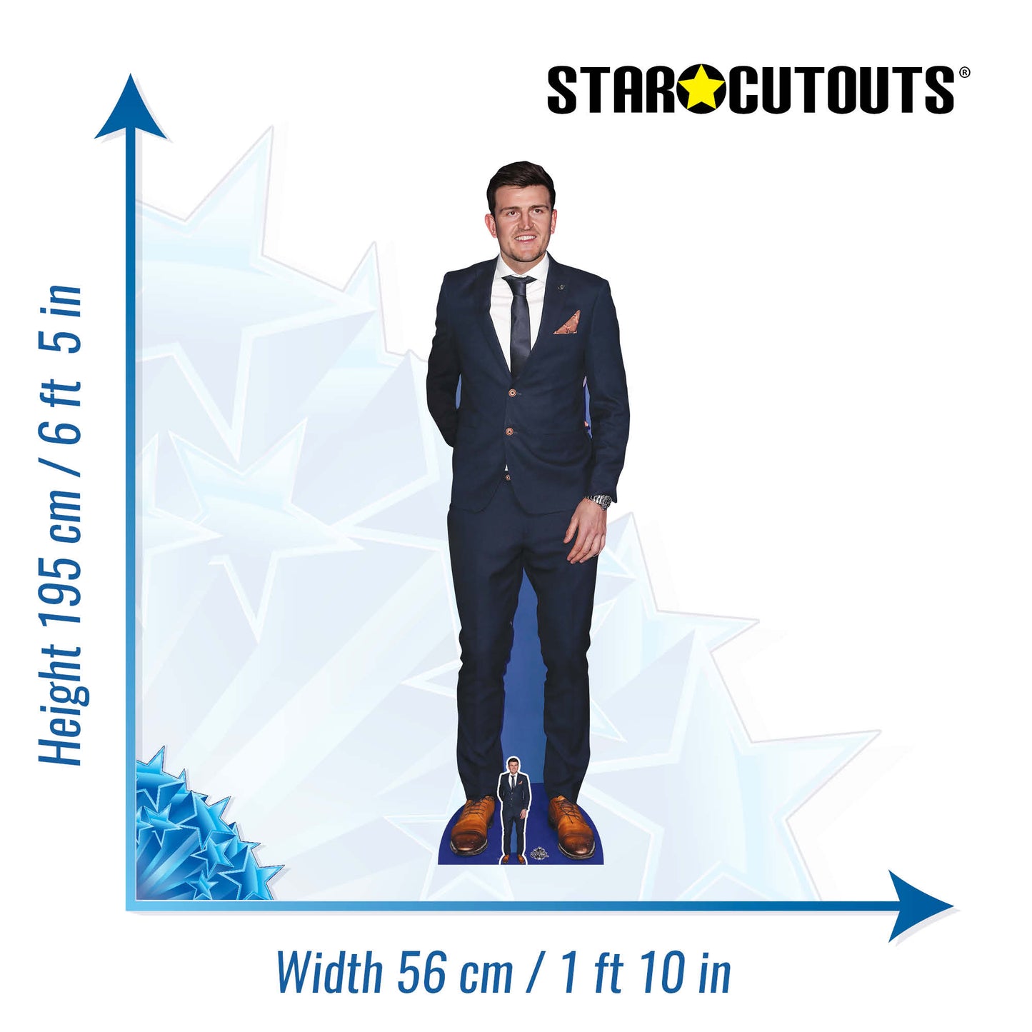 Harry Maguire Cardboard Cutout Height 195cm Lifesize With Mini