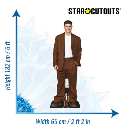 Mason Mount Cardboard Cutout Height 182cm Lifesize With Mini