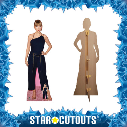 Life Size Cutout of Taylor Swift Navy Jumpsuit Height 183cm with Mini