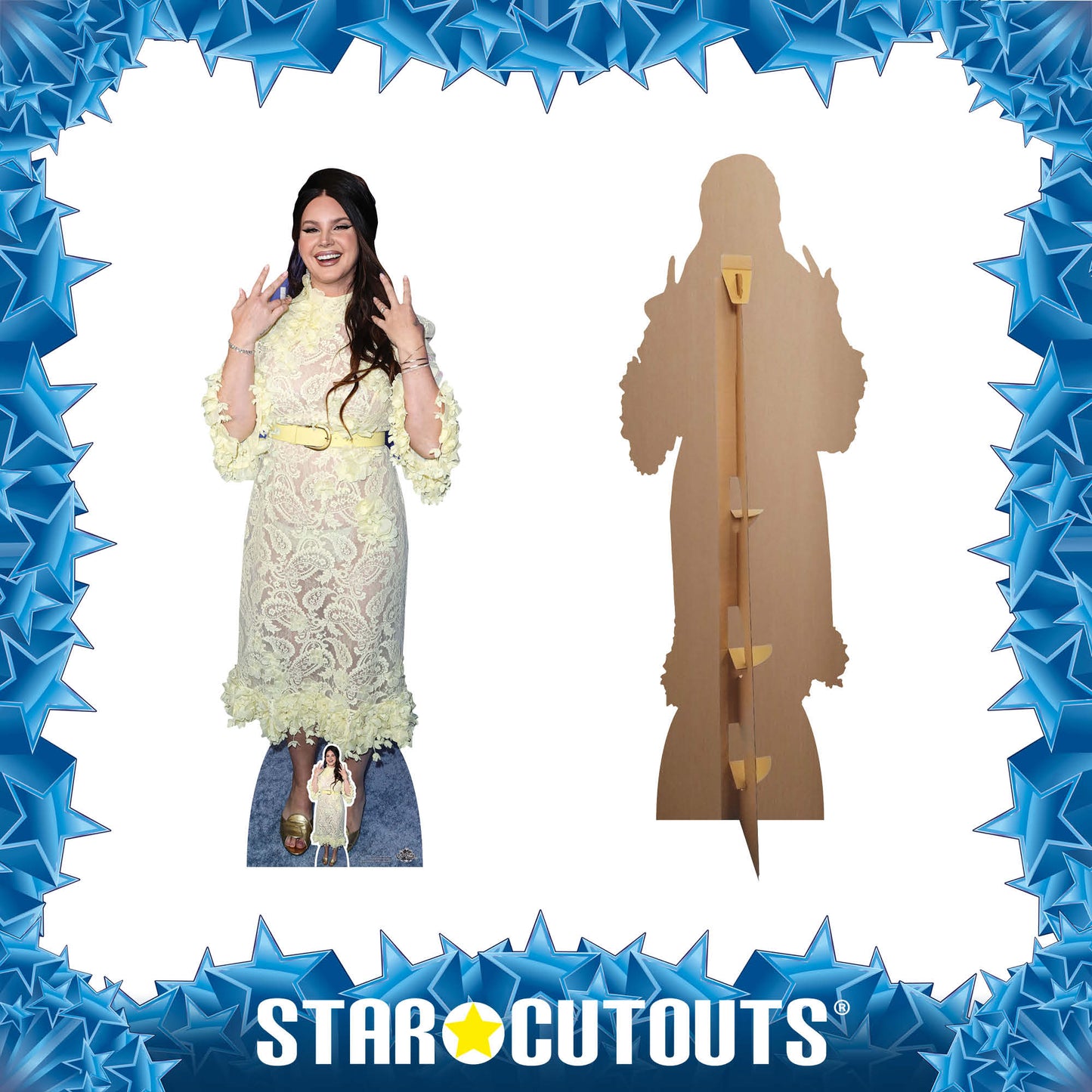 Lana Del Rey Cardboard Cut Out Height 171cm with Mini