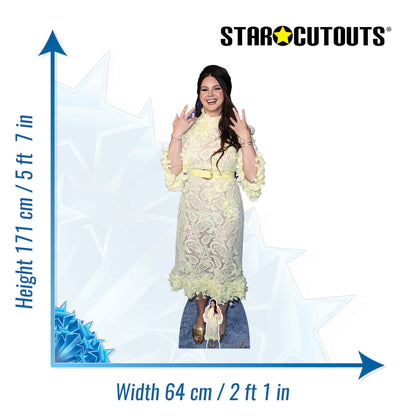Lana Del Rey Cardboard Cut Out Height 171cm with Mini