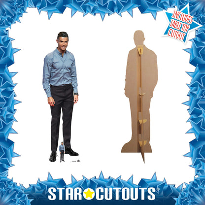 Cristiano Ronaldo Cut Out Height 188cm Lifesize With Mini