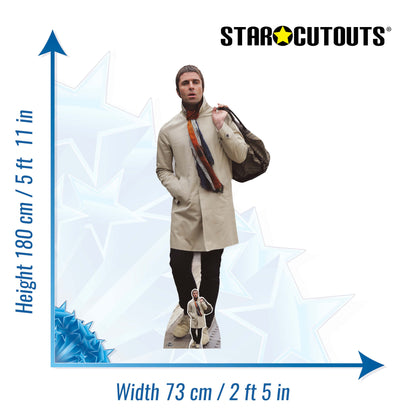 Liam Gallagher Cardboard Cutout Life Size Height 180cm With Mini