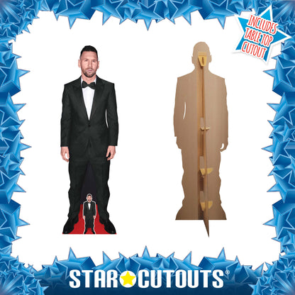 Lionel Messi Cardboard Cut Black Suit Height 170cm Lifesize With Mini