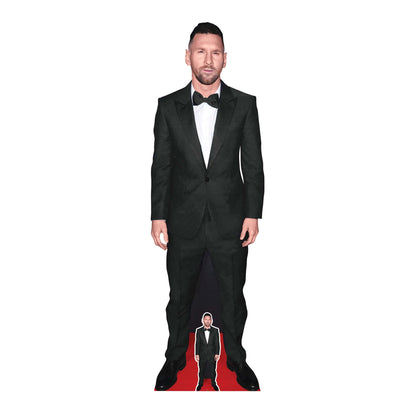 Lionel Messi Cardboard Cut Black Suit Height 170cm Lifesize With Mini