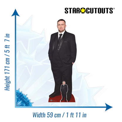 Luke Littler Cardboard Cutout Life Size Height 171cm