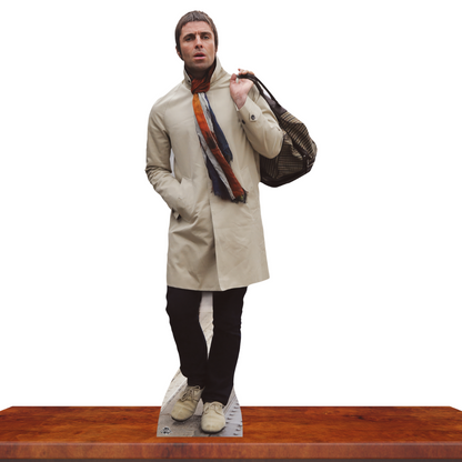 Liam Gallagher Cream Jacket Mini Cardboard Ctuout Height 90cm