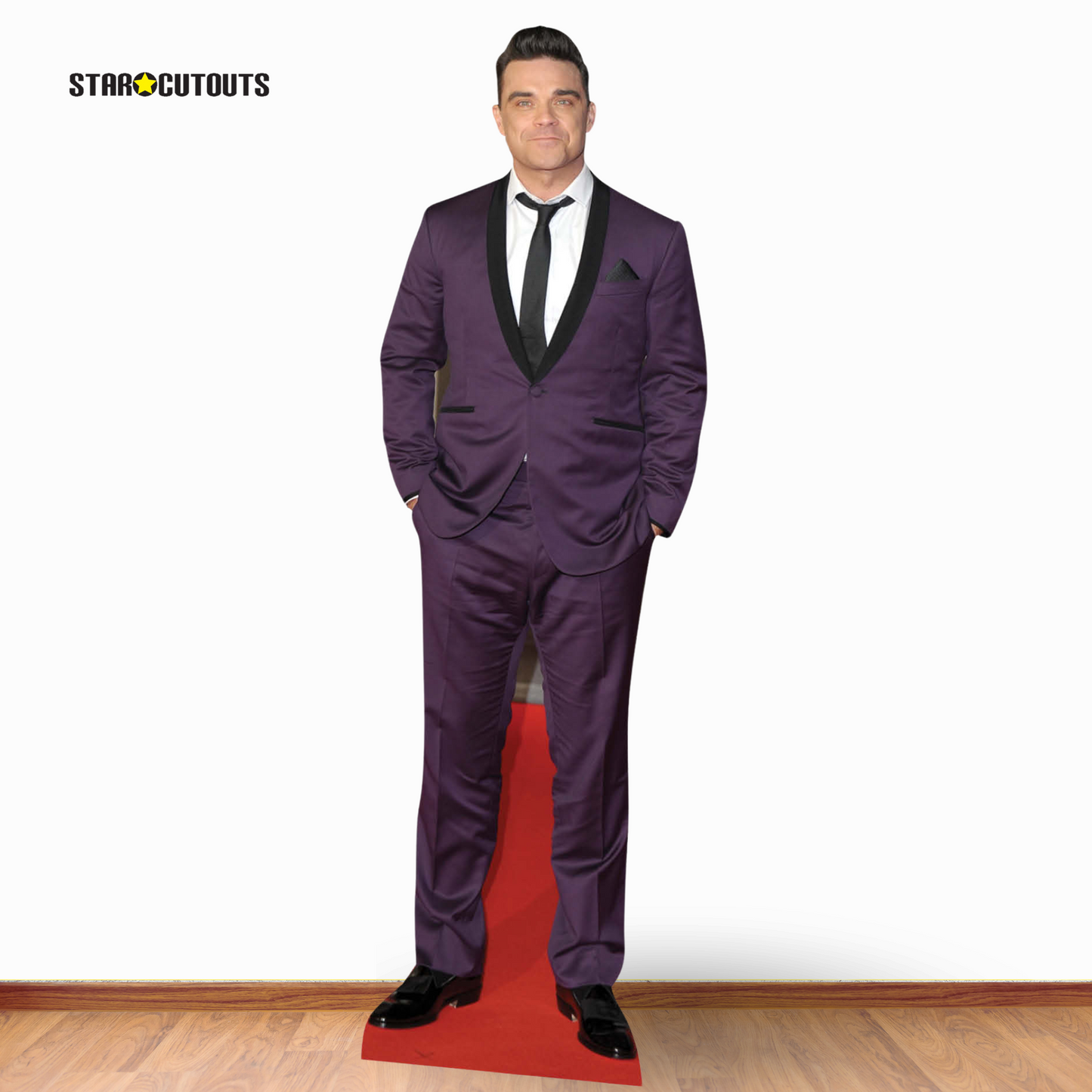 Robbie Williams Life Size Cutout Purple Suit Height 185cm