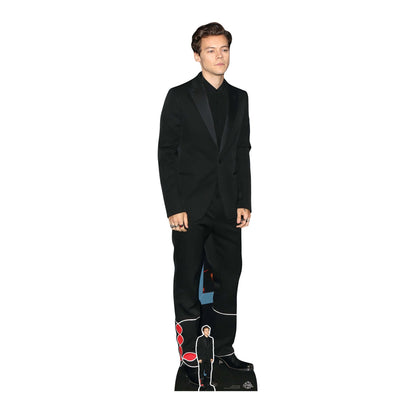 Cutout of Harry Style Black Suit Height 183cm Cardboard Cut Out With Mini