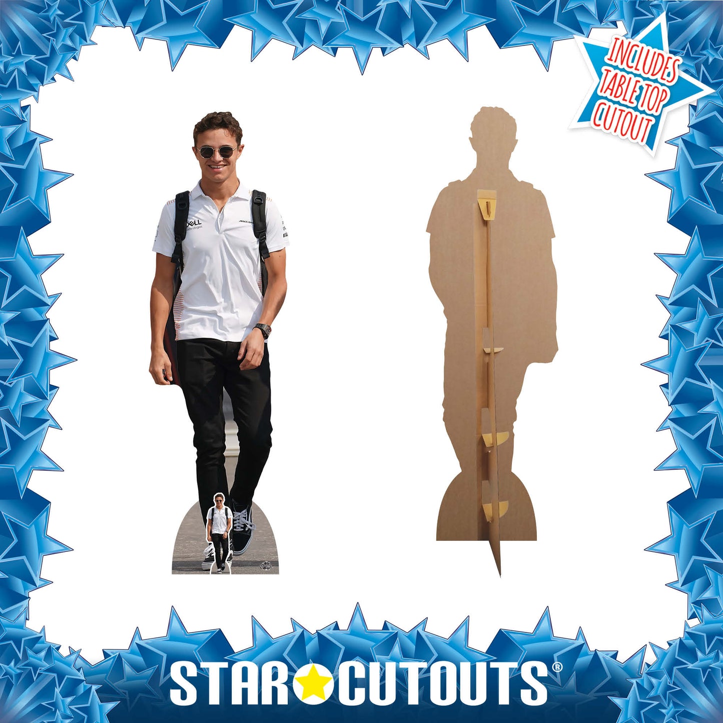 Lando Norris Life Size Cutout Motor Racing Casual Height 171cm