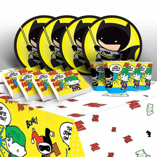 Batman vs Joker Plates and Cups Tableware Pack | Party Save Smile