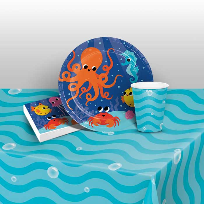 Ocean Under the Sea Party Pack: Tableware Party Kit | Party Save Smile