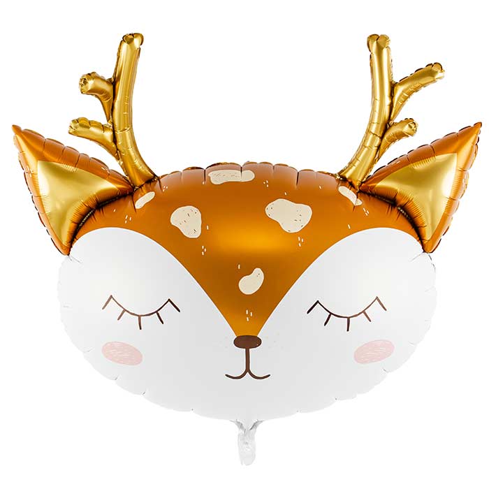 Deer Shaped Foil Balloon 73x64cm | Party Save Smile