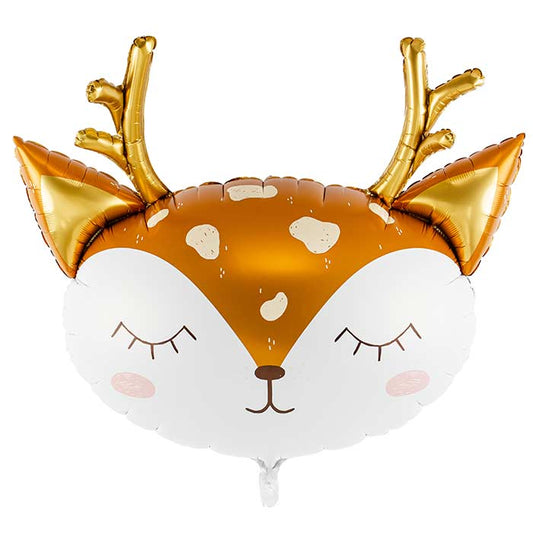 Deer Shaped Foil Balloon 73x64cm | Party Save Smile