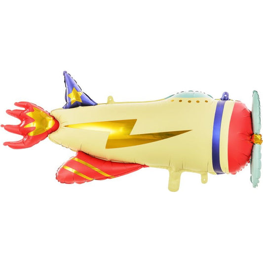 Yellow Airplane Foil Balloons 36 inches