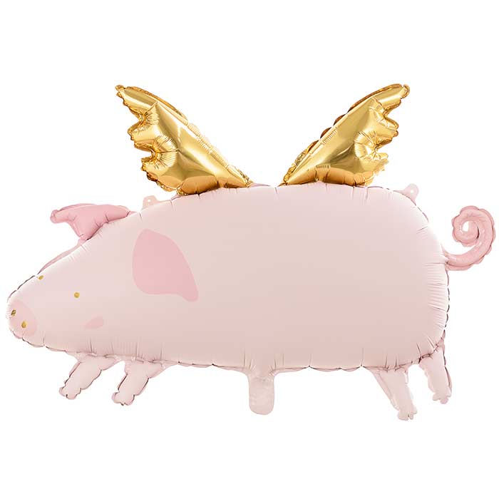 Flying Pig Foil Balloon 72x46cm | Party Save Smile