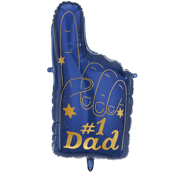 Number 1 Dad Foil Balloon 44 x 82 cm | Party Save Smile