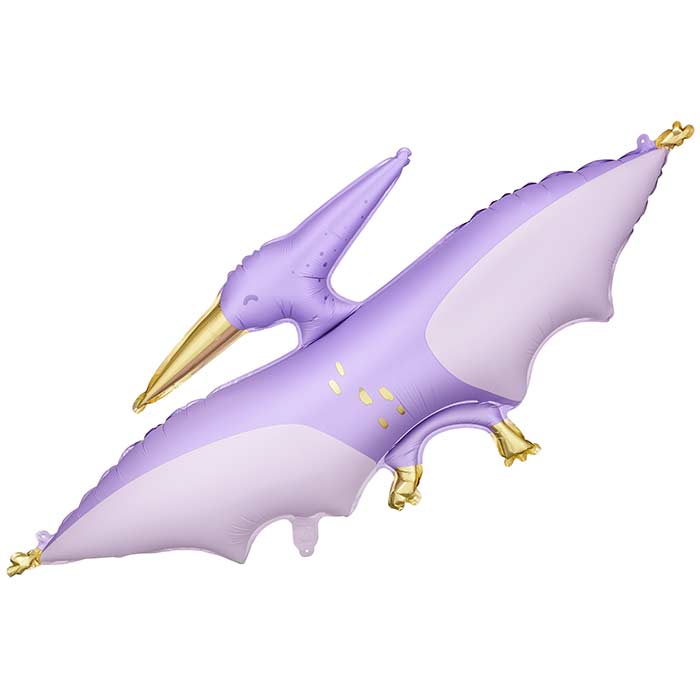 Purple Pterodactyl Foil Balloon 120x62 cm | Party Save Smile
