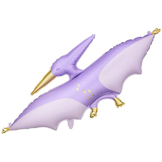 Purple Pterodactyl Foil Balloon 120x62 cm | Party Save Smile