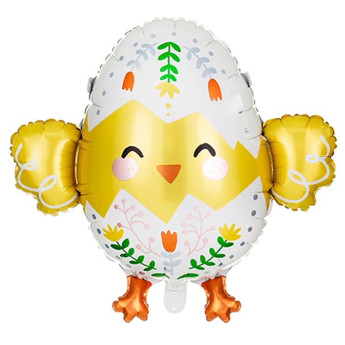 Chick Shaped Foil Balloon 78.5x64.5cm | Party Save Smile