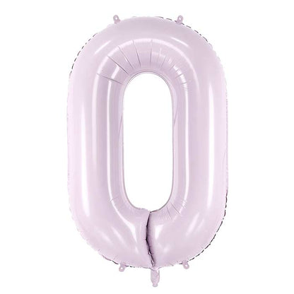 Lilac Number Balloons 0-9 - 28 inches