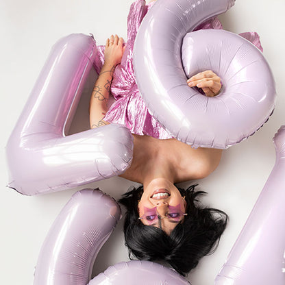Light Purple 7 Number Balloon 28 Inches