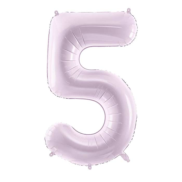 Light Purple 5 Number Balloon 28 Inches | Party Save Smile