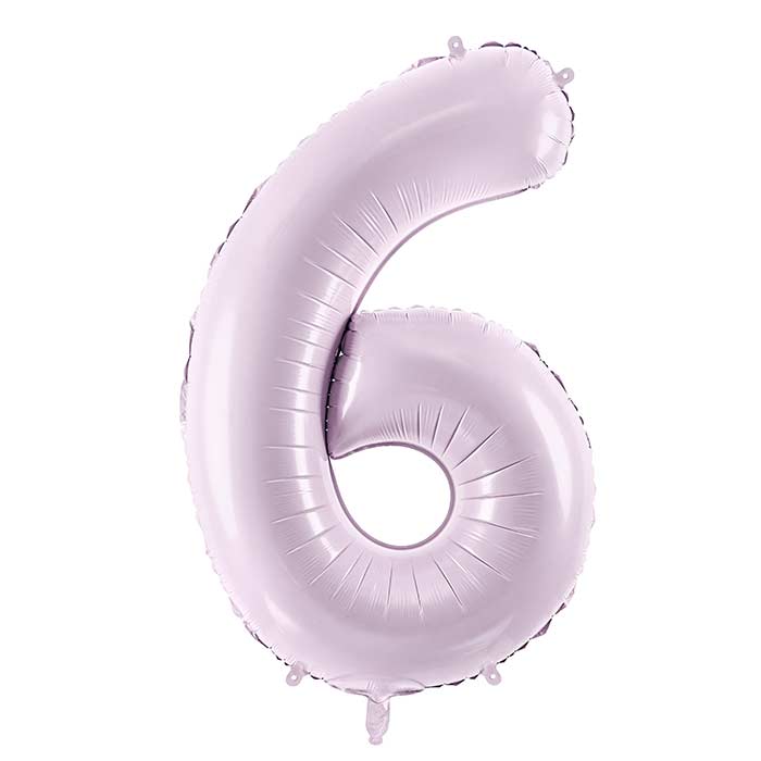 Light Purple 6 Number Balloon 28 Inches | Party Save Smile