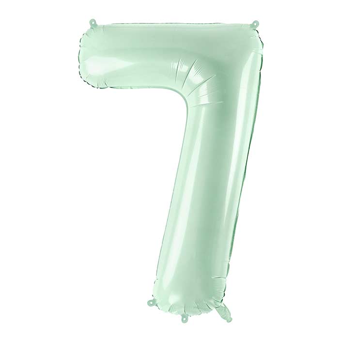 Mint Green Number Balloons 0-9 - 28 inches