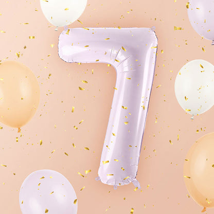 Light Purple 7 Number Balloon 28 Inches