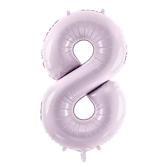 Light Purple 8 Number Balloon 28 Inches | Party Save Smile
