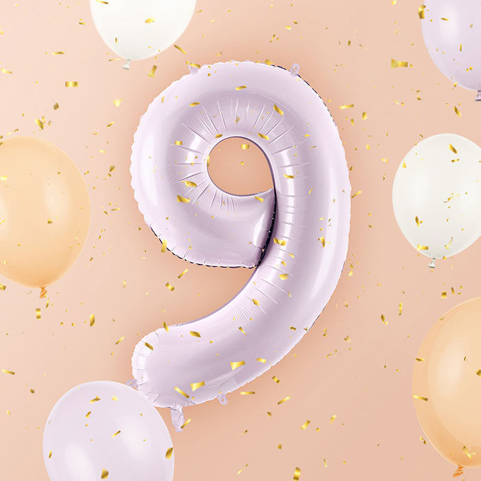 Light Purple 9 Number Balloon 28 Inches