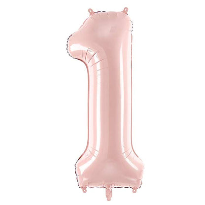 Light Pink Number Balloons 0-9 - 28 inches